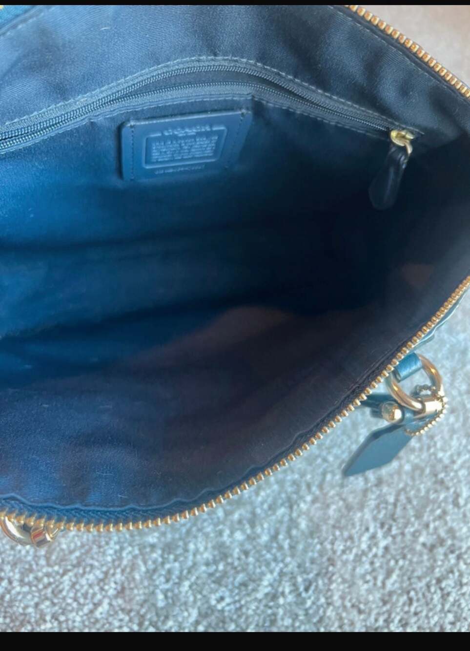 Coach Prairie Satchel in Teal Pebbled Leather 79997 - Picture 3 of 7